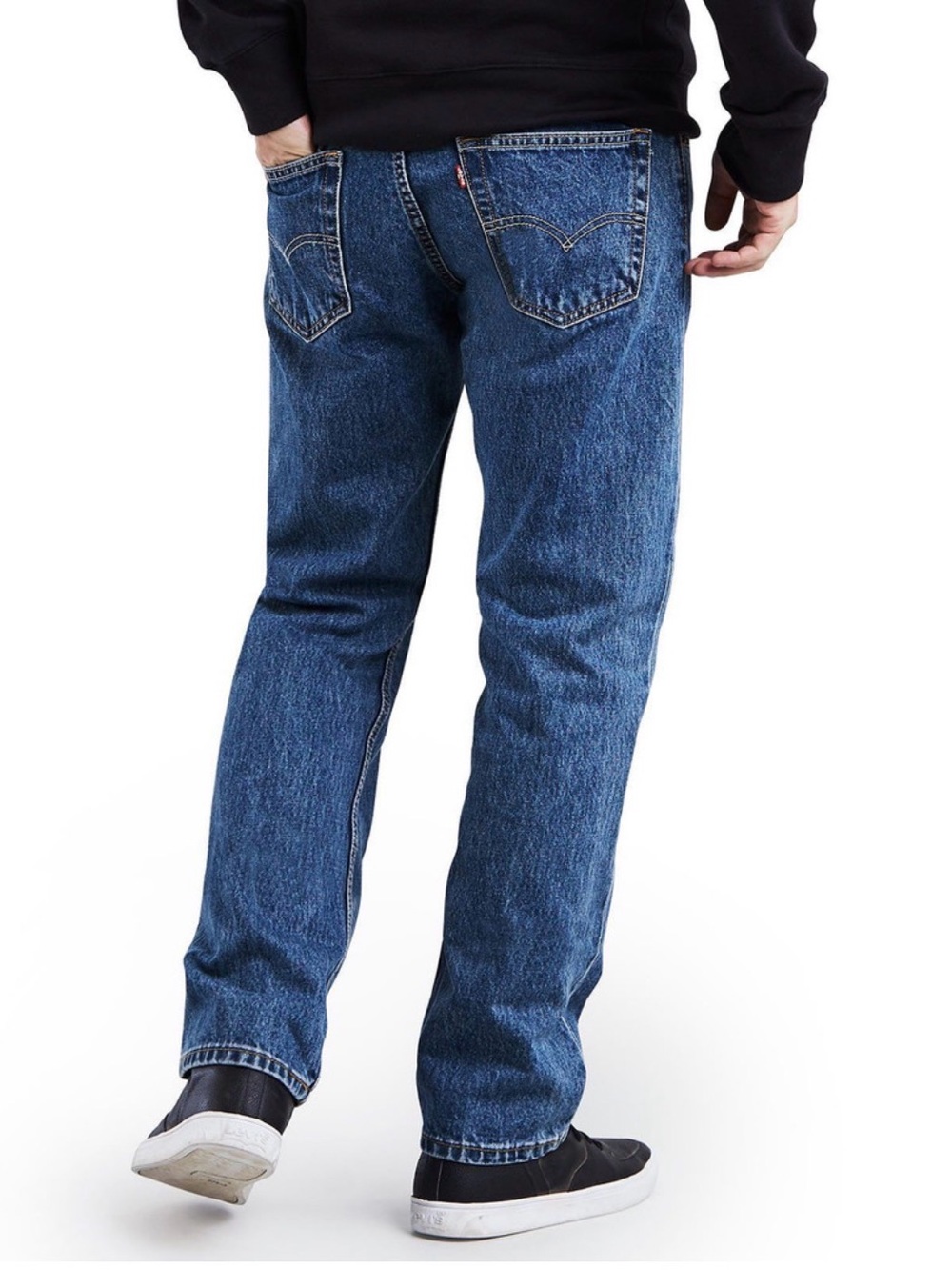 Levi's Men's Relaxed Fit Jeans - Classic Dark Blue Denim